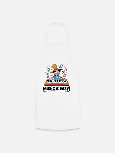 Magische Tastatur-Beats - Kochschürze - Weiß