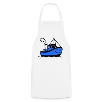 Enfants du navire - Tablier de cuisine - blanc - Devant - AI Model Male 185 dark (185cm)