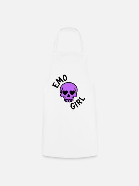 Emo Girl - Kochschürze - Weiß