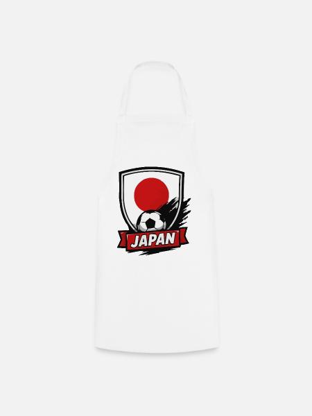 Japan Fußball Shield Logo - Kochschürze - Weiß