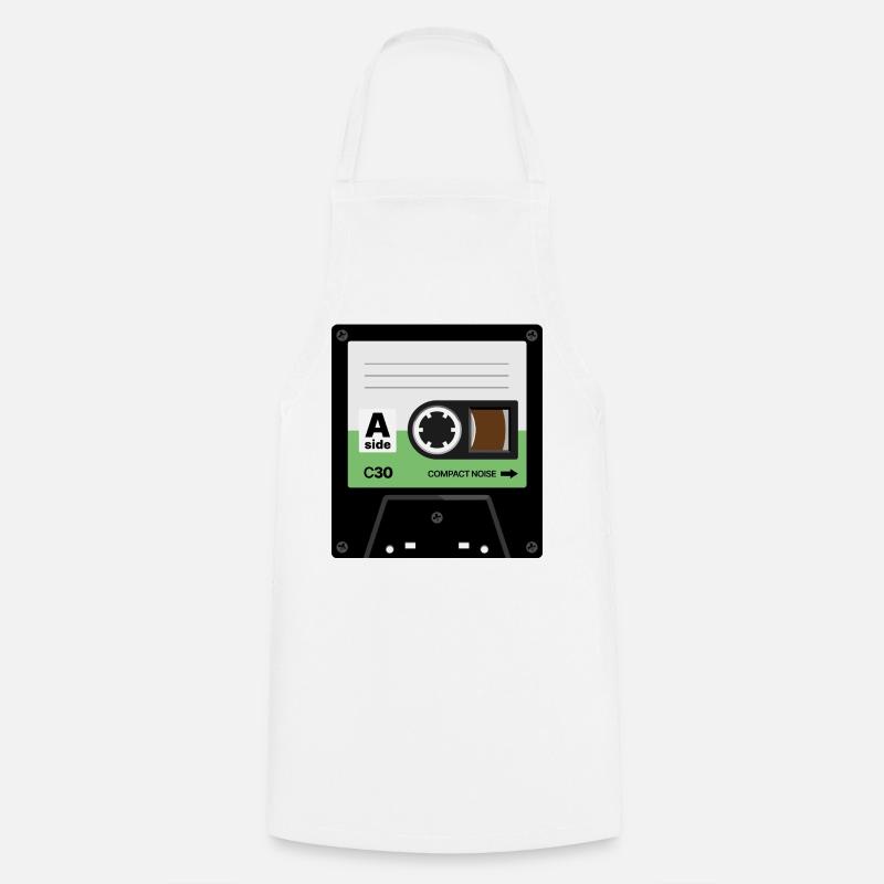 Tiny Cassette - Cooking Apron - white