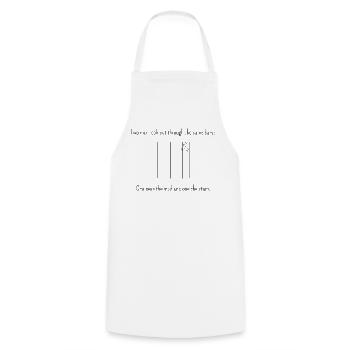 Classiques pour un changement de perspective (produits légers) - Tablier de cuisine - blanc - Devant - AI Model Male 185 dark (185cm)