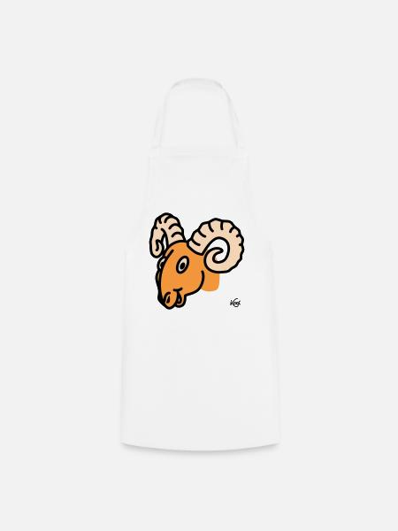 Aries large - Cooking Apron - white