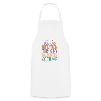 Inflation Halloween Colorful Costume - Cooking Apron - white - Front - AI Model Male 185 dark (185cm)