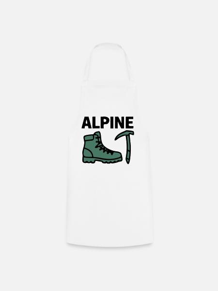 Wanderschuh Eispickel Alpine Bergsteigen Klettern - Kochschürze - Weiß