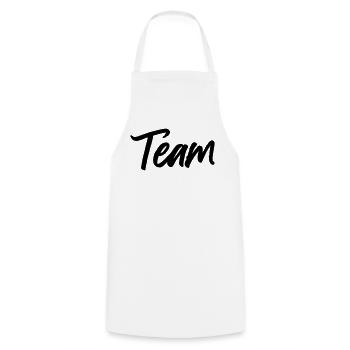 Team - Kochschürze - Weiß - Vorne - AI Model Male 185 dark (185cm)