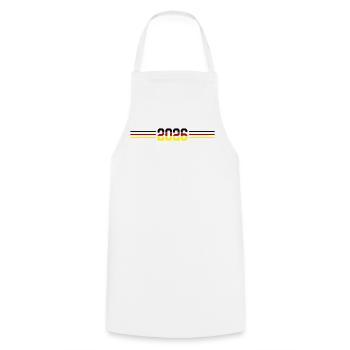 2026 Germany Flag - Cooking Apron - white - Front - AI Model Male 185 dark (185cm)
