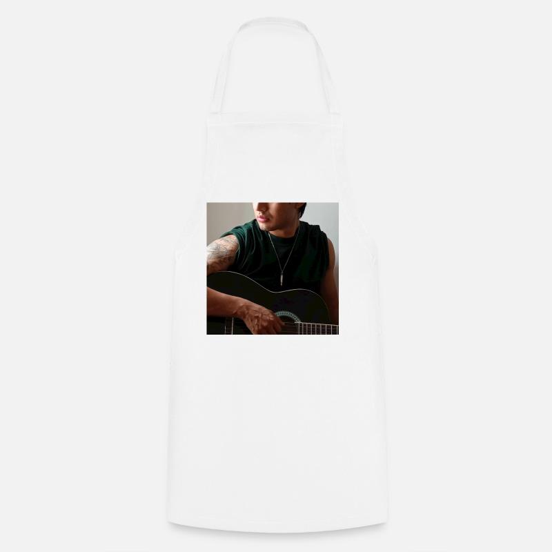 Guitare de soirée studio - Tablier de cuisine - blanc