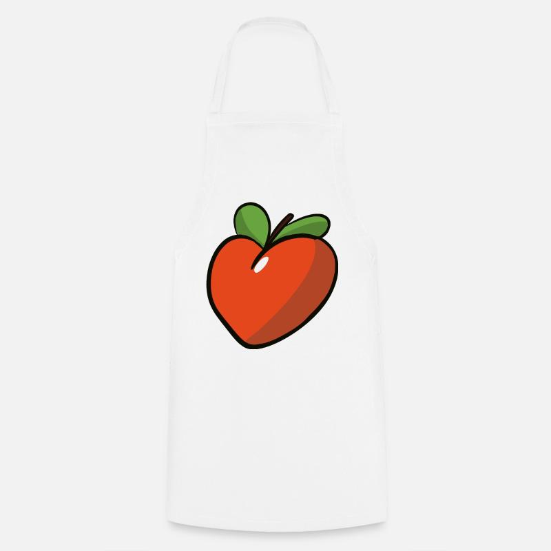 Peche_coeur - Tablier de cuisine - blanc