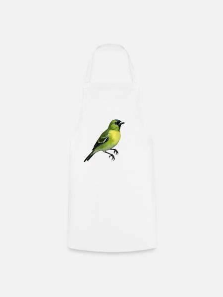 Grünfink Vogel - Kochschürze - Weiß