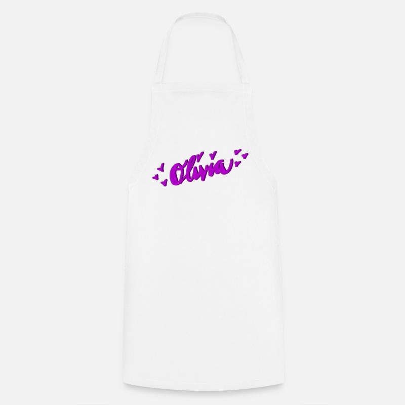 Olivia - Cooking Apron - white