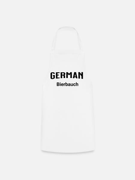 German Bierbauch - Kochschürze - Weiß