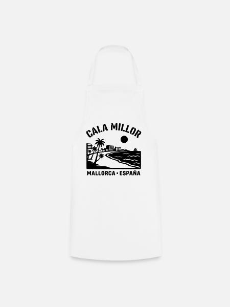 cala millor Mallorca - Kochschürze - Weiß