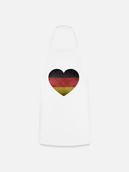 Herz Germany - Kochschürze - Weiß