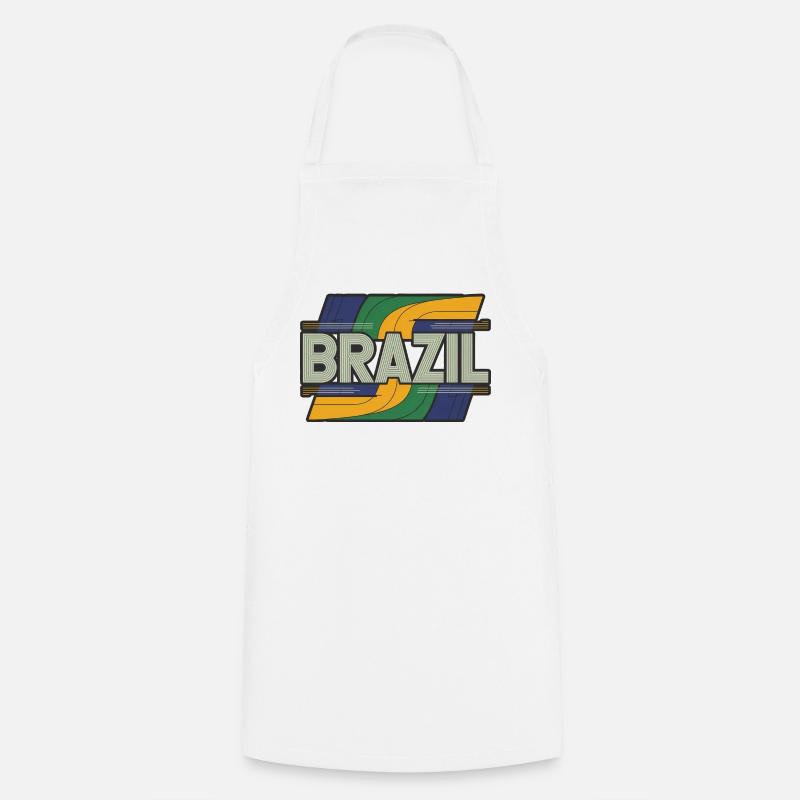 Brésil - Tablier de cuisine - blanc