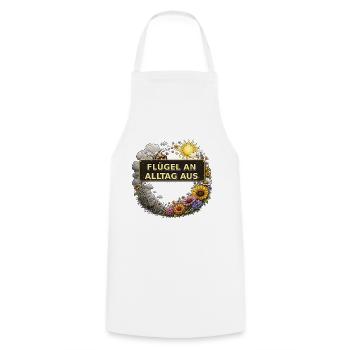 Biene Honig Imker Honigwabe Blumen Wiese Insekt - Kochschürze - Weiß - Vorne - AI Model Male 185 dark (185cm)