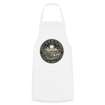 Food Grown By The Sun - Cooking Apron - white - Front - AI Model Male 185 dark (185cm)
