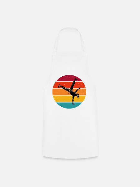 Breakdance Geschenkidee für eine Hip-Hop-Tänzerin - Kochschürze - Weiß