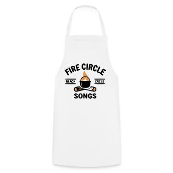 Campfire Kettle Cooking Outdoor Camping - Cooking Apron - white - Front - AI Model Male 185 dark (185cm)
