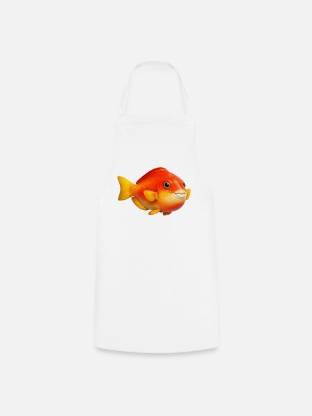 Feuriger Goldfisch Pop-Art - Kochschürze - Weiß