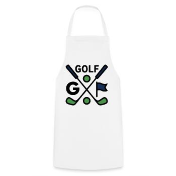 Golf Clubs Golf Club Men's Excursion - Cooking Apron - white - Front - AI Model Male 185 dark (185cm)