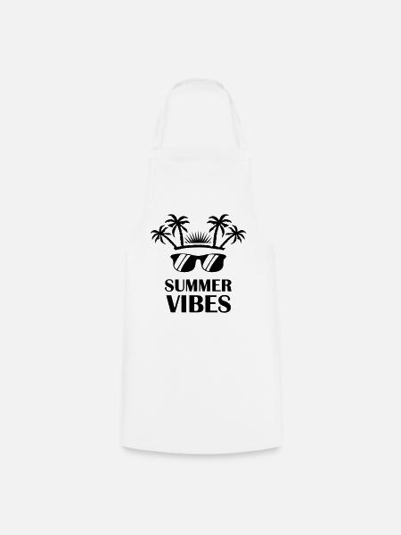 summer_vibes- - Kochschürze - Weiß
