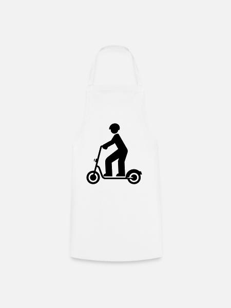 Elektro Scooter - Kochschürze - Weiß