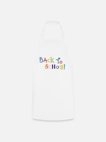 back to school - Kochschürze - Weiß