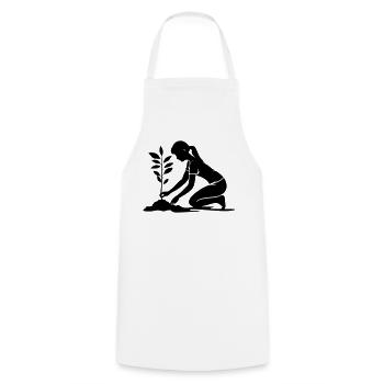 Environnement de plantation - Tablier de cuisine - blanc - Devant - AI Model Male 185 dark (185cm)