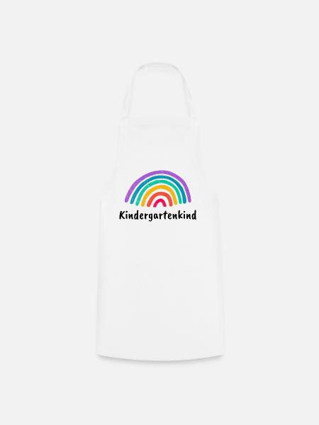 Kindergartenkind Regenbogen - Kochschürze - Weiß