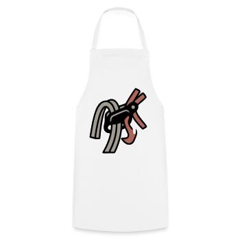 Dispositif d’assurage, mouston d’escalade Bloc - Tablier de cuisine - blanc - Devant - AI Model Male 185 dark (185cm)