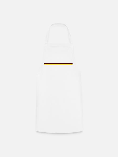 Fahne Deutschland - Kochschürze - Weiß