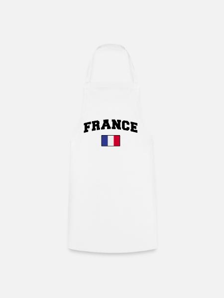 Frankreich Fan - Kochschürze - Weiß