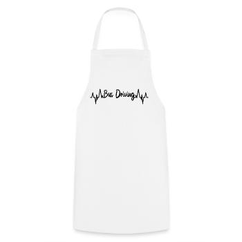 Bus driver ECG - Cooking Apron - white - Front - AI Model Male 185 dark (185cm)