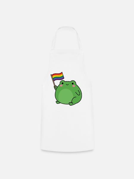 Pride Month LGBTQ – LGBT-Frosch - Kochschürze - Weiß