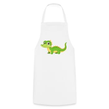Alligator - Cooking Apron - white - Front - AI Model Male 185 dark (185cm)