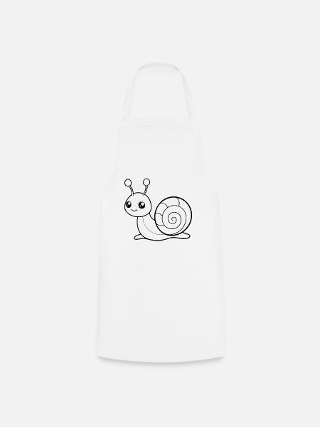 Babyschnecke - Kochschürze - Weiß