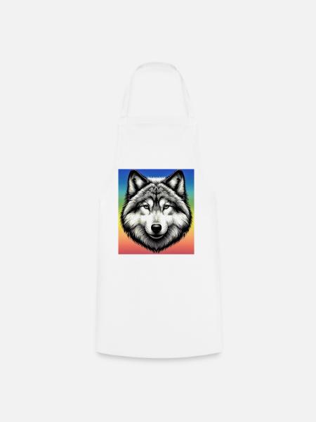 Wolf - Kochschürze - Weiß