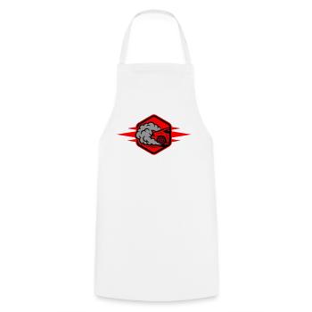 Auto Gas Symbol Autorennen - Kochschürze - Weiß - Vorne - AI Model Male 185 dark (185cm)