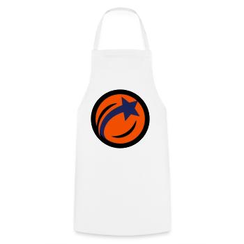Logo du club de tennis de table star balle de table - Tablier de cuisine - blanc - Devant - AI Model Male 185 dark (185cm)
