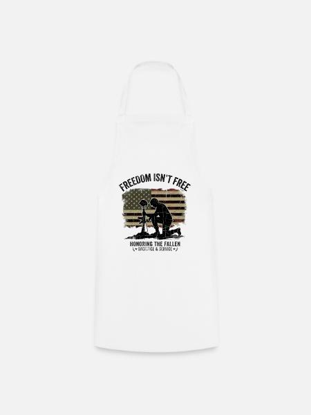 Freedom isn´t free - US Army - Kochschürze - Weiß