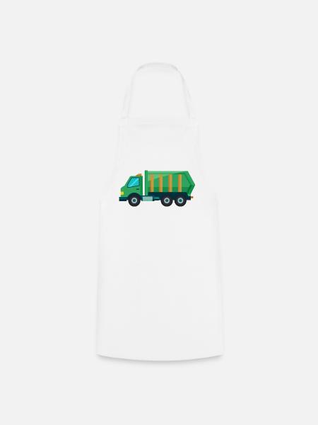 Mülltruk - Kochschürze - Weiß