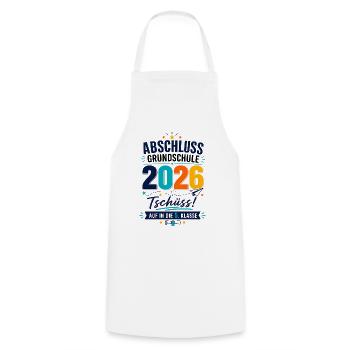 Abschluss Grundschule 2026 Auf In Die 5. Klasse - Kochschürze - Weiß - Vorne - AI Model Male 185 dark (185cm)