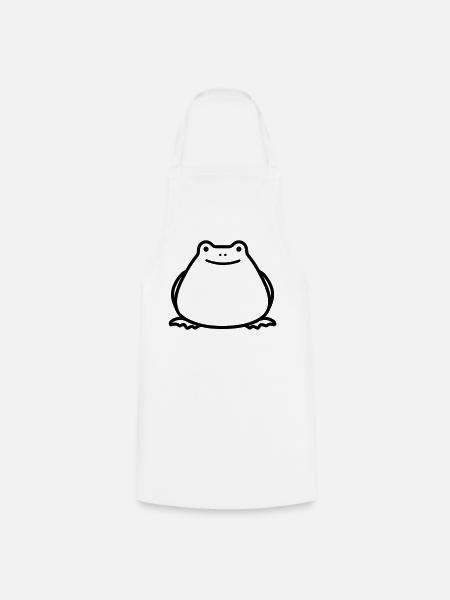 Frosch - Kochschürze - Weiß