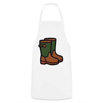 Rubber boots Gardening Muddy weather Rain - Cooking Apron - white - Front - AI Model Male 185 dark (185cm)