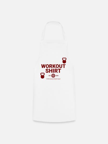 Workout Shirt - Kochschürze - Weiß