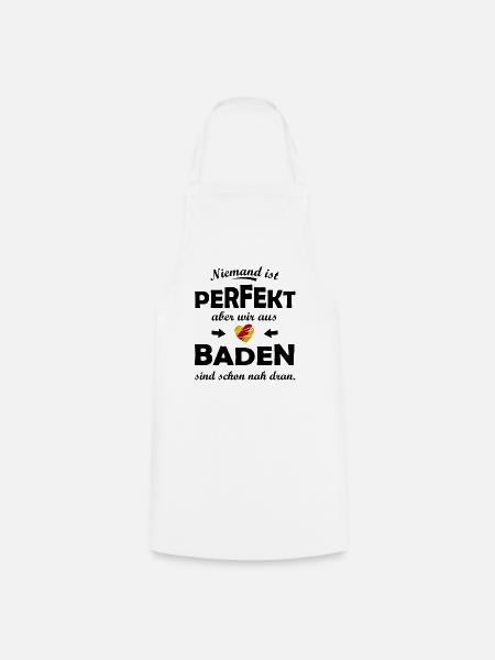 Herz der Verbindung Baden - Kochschürze - Weiß