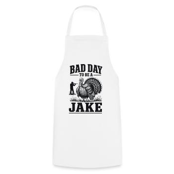 Chasse Chasseur Dindon Humour Vintage Cadeau - Tablier de cuisine - blanc - Devant - AI Model Male 185 dark (185cm)
