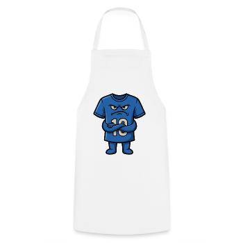 Grumpy Football Jersey Number Ten Art - Cooking Apron - white - Front - AI Model Male 185 dark (185cm)