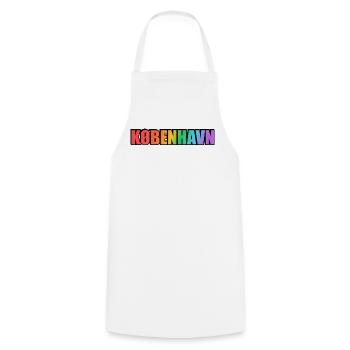 Kbenhavn LGBT Rainbow Copenhagen - Cooking Apron - white - Front - AI Model Male 185 dark (185cm)